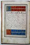 MANUSCRIPT Patent of nobility in favor of Agustín and Pedro Pérez de Camino. Illuminated manuscript in Spanish on vellum. 1661